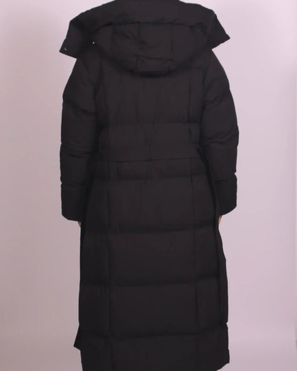 Women's Longline Quilted Padded Winter Puffer Coat