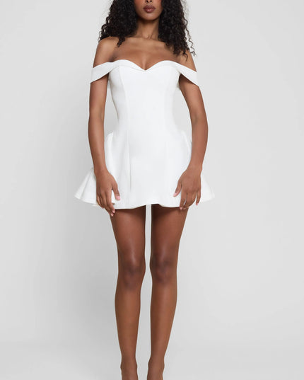 Women Off Shoulder Contrast Mini Dress - product image 11