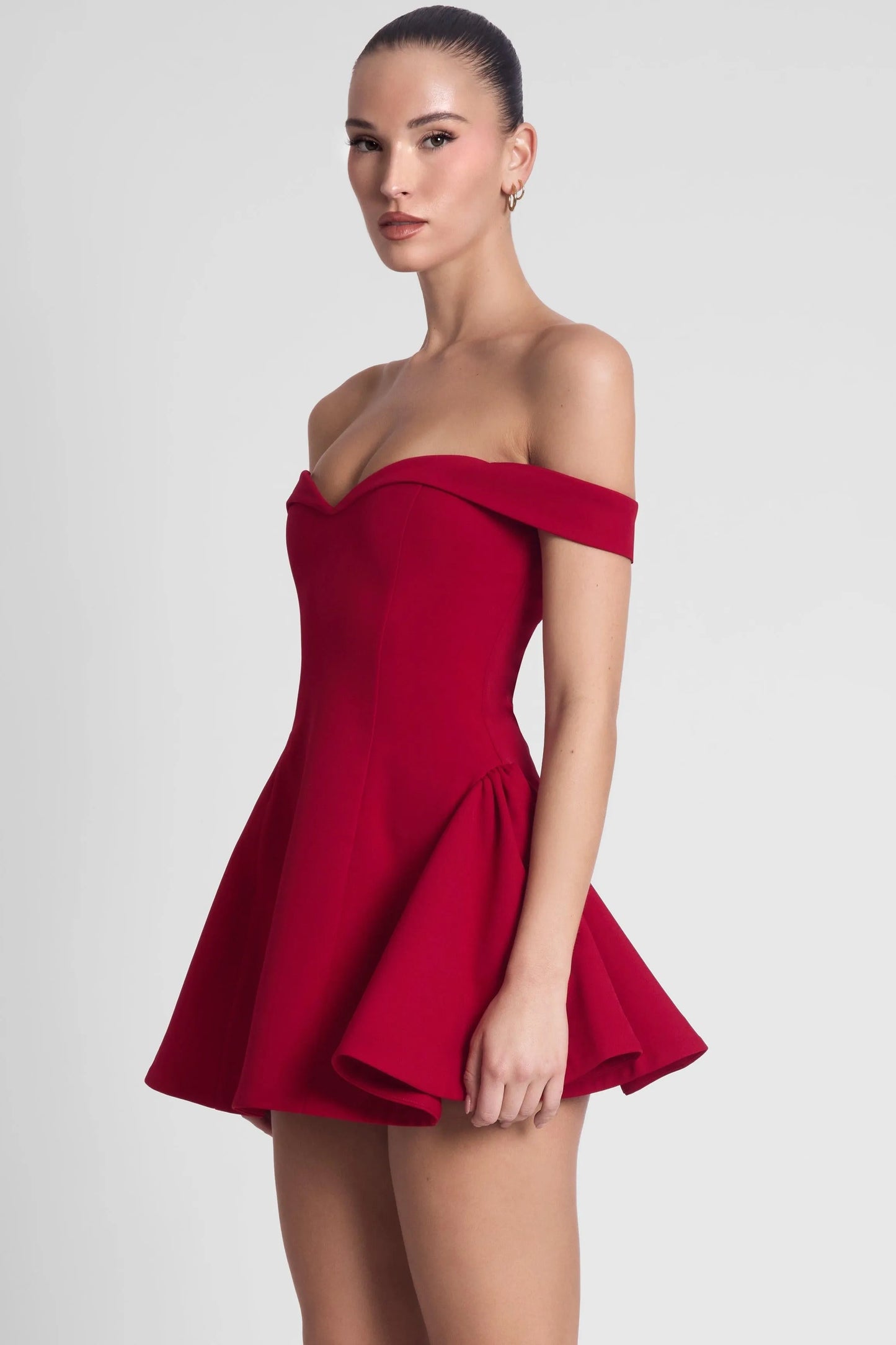 Women Off Shoulder Contrast Mini Dress - product image 7