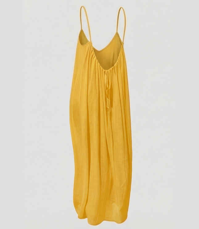 Women's Open Back Sleeveless Flowy Maxi Sundress