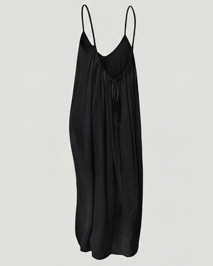 Women's Open Back Sleeveless Flowy Maxi Sundress