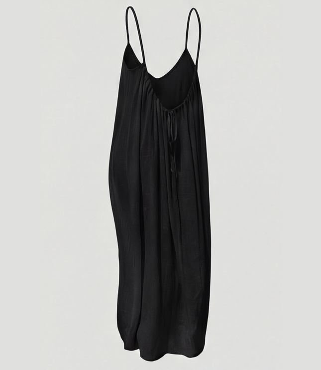Women's Open Back Sleeveless Flowy Maxi Sundress