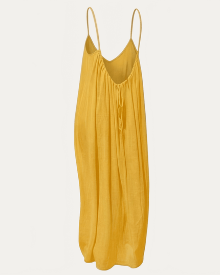 Women's Open Back Sleeveless Flowy Maxi Sundress
