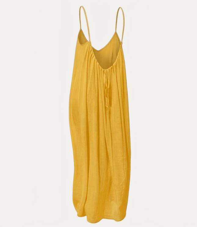 Women's Open Back Sleeveless Flowy Maxi Sundress