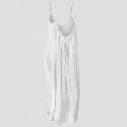 Women's Open Back Sleeveless Flowy Maxi Sundress