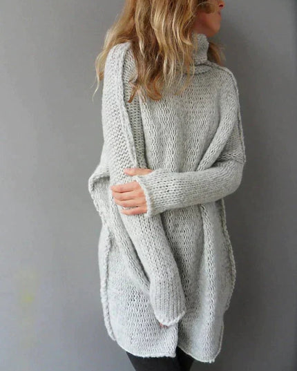 Women's Oversized Chunky Knit Turtleneck Sweater