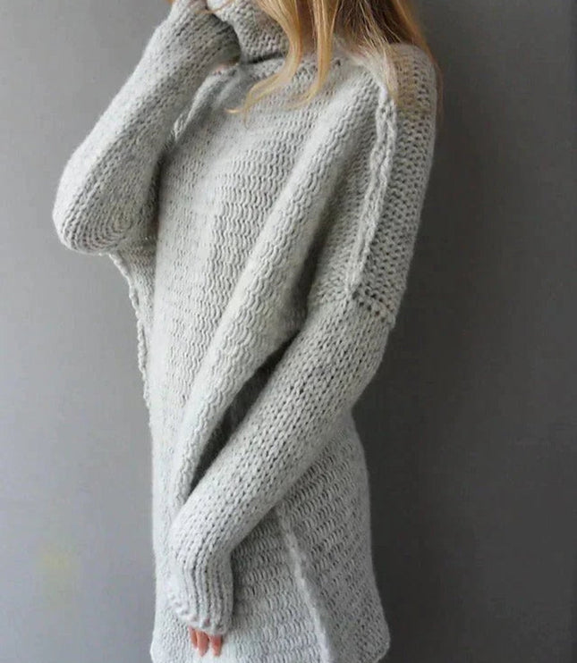 Women's Oversized Chunky Knit Turtleneck Sweater