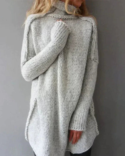 Women's Oversized Chunky Knit Turtleneck Sweater