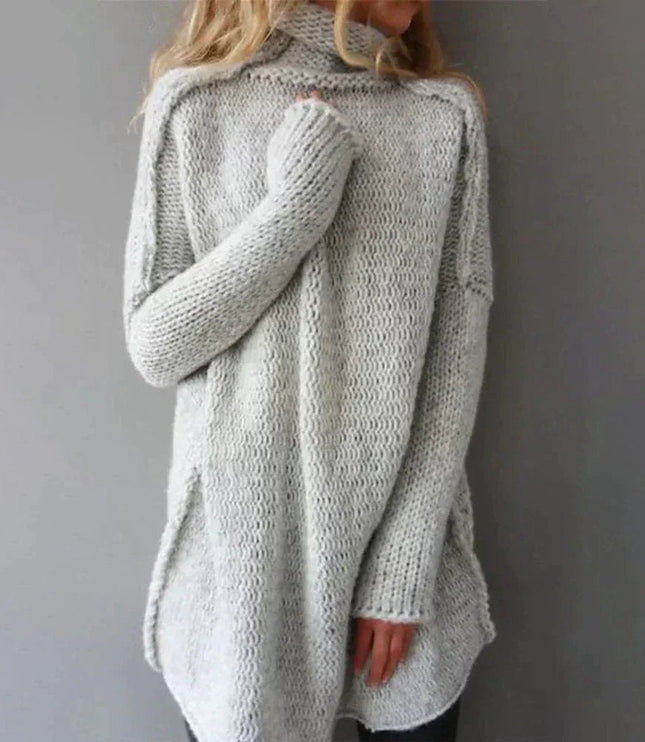 Women's Oversized Chunky Knit Turtleneck Sweater