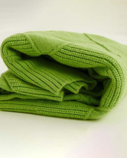 Women's Oversized Diamond Knit Turtleneck Sweater