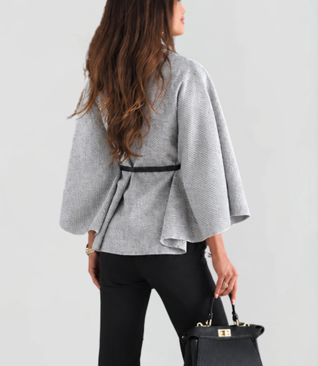 Women's Oversized Wool Funnel Neck Cape Winter Coat