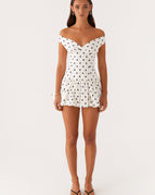 White Polka Dot / S