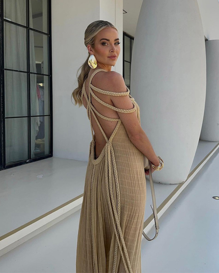 Women's Summer with Braided Neckline Maxi Dress - product image 10