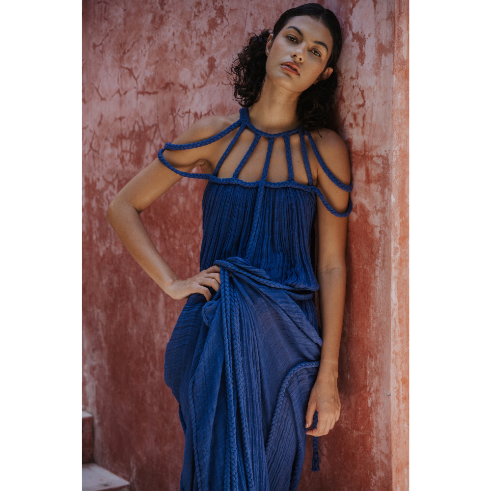 Women's Summer with Braided Neckline Maxi Dress - product image 6