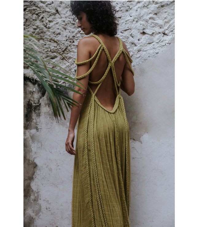 Women's Summer with Braided Neckline Maxi Dress - product image 8