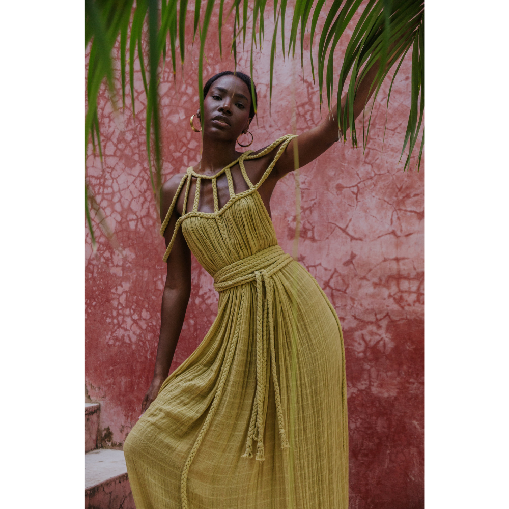 Women's Summer with Braided Neckline Maxi Dress - product image 9