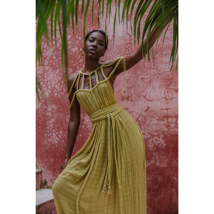 Women's Summer with Braided Neckline Maxi Dress - product image 9
