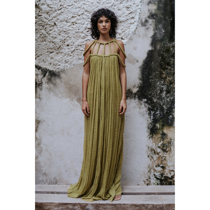 Women's Summer with Braided Neckline Maxi Dress - product image 1