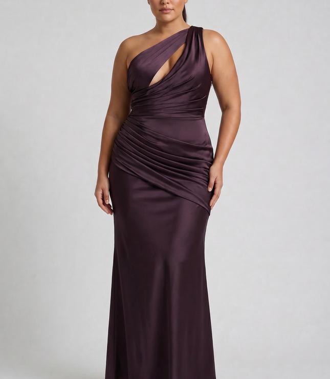 Women's Satin V-Neck Maxi Evening Party Summer Dress