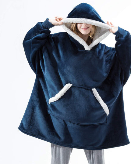 Women's Sherpa-Lined Blanket Hoodie in an Oversized Fit