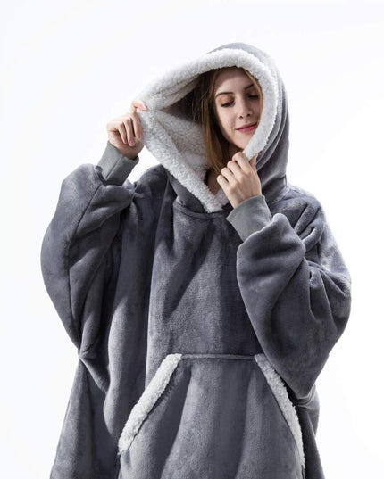 Women's Sherpa-Lined Blanket Hoodie in an Oversized Fit