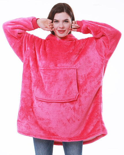 Women's Sherpa-Lined Blanket Hoodie in an Oversized Fit