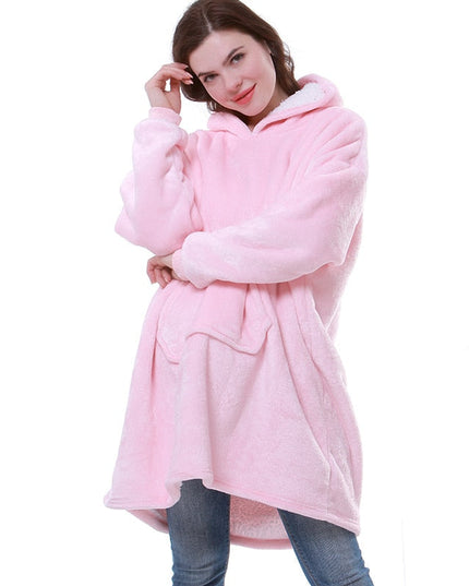 Women's Sherpa-Lined Blanket Hoodie in an Oversized Fit