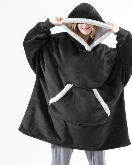 Women's Sherpa-Lined Blanket Hoodie in an Oversized Fit