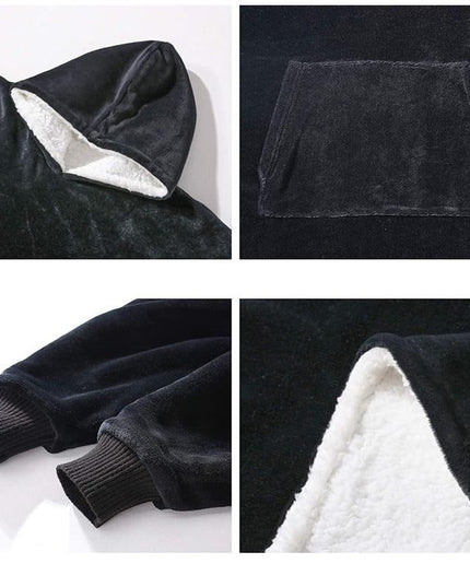 Women's Sherpa-Lined Blanket Hoodie in an Oversized Fit
