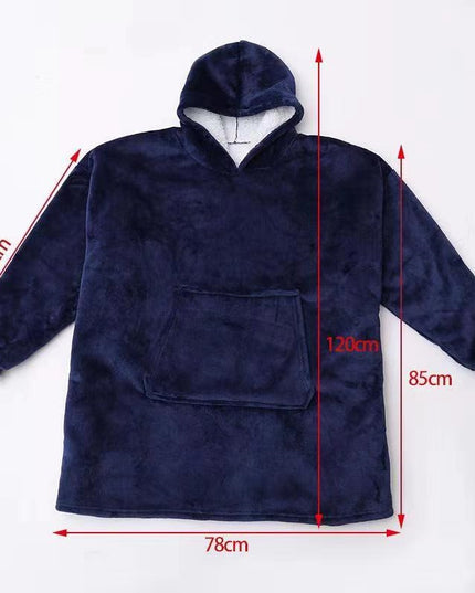 Women's Sherpa-Lined Blanket Hoodie in an Oversized Fit