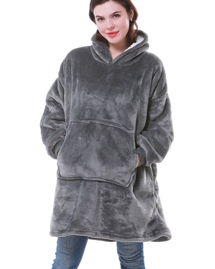 Women's Sherpa-Lined Blanket Hoodie in an Oversized Fit
