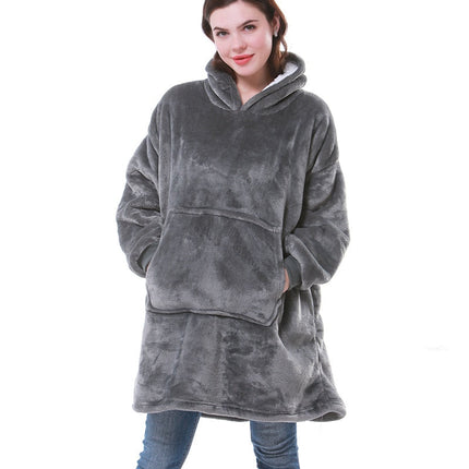 Women's Sherpa-Lined Blanket Hoodie in an Oversized Fit