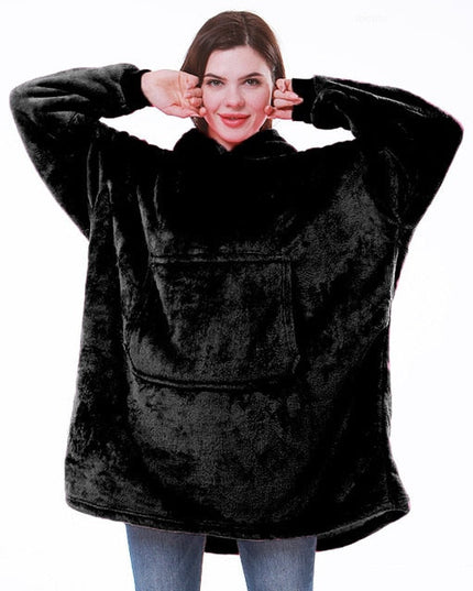Women's Sherpa-Lined Blanket Hoodie in an Oversized Fit