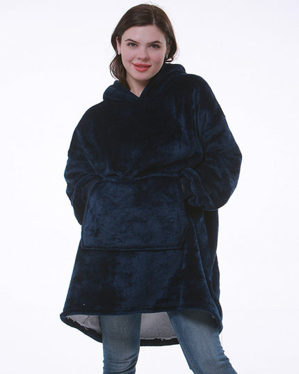 Women's Sherpa-Lined Blanket Hoodie in an Oversized Fit