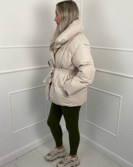Women's Short Padded Quilted Winter Puffer Jacket