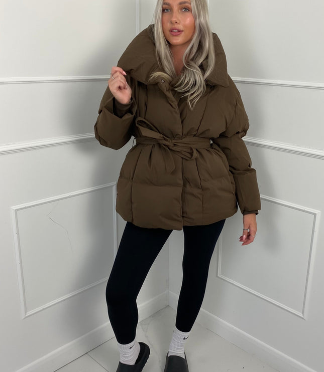 Women's Short Padded Quilted Winter Puffer Jacket