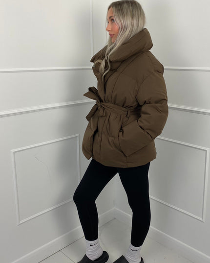 Women's Short Padded Quilted Winter Puffer Jacket