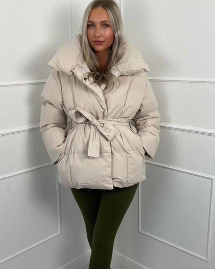 Women's Short Padded Quilted Winter Puffer Jacket