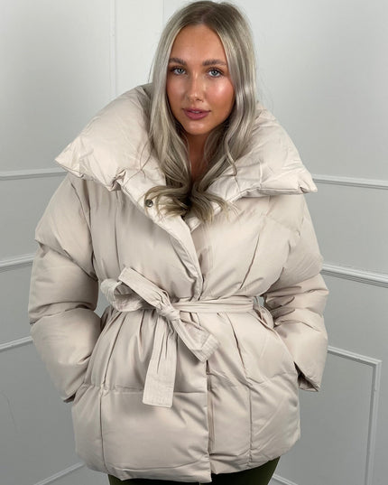 Women's Short Padded Quilted Winter Puffer Jacket