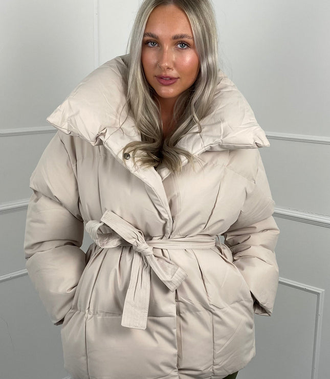 Women's Short Padded Quilted Winter Puffer Jacket