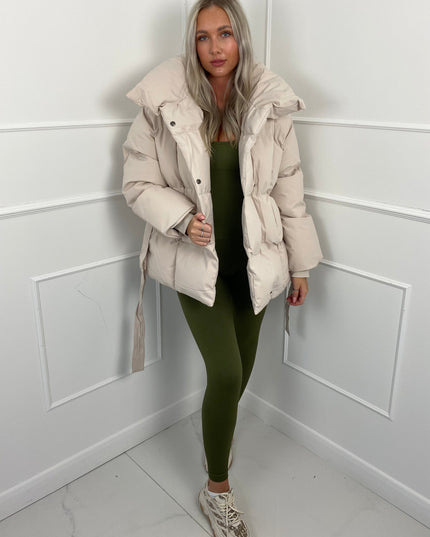 Women's Short Padded Quilted Winter Puffer Jacket