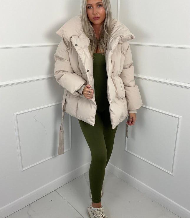 Women's Short Padded Quilted Winter Puffer Jacket