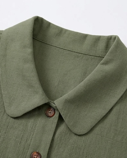 Women's Sleeveless Collared Button-Up Summer Blouse