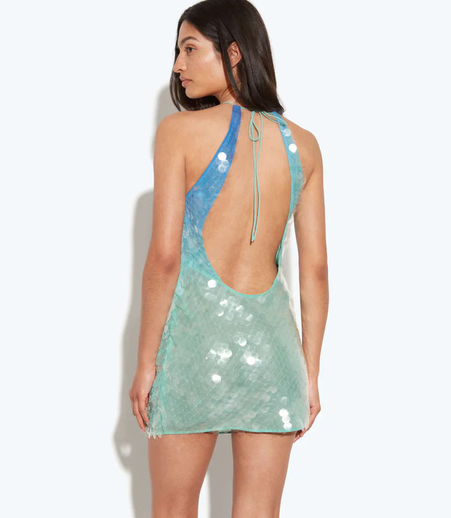 Women's Sleeveless Flowy Cocktail Party Mini Dress