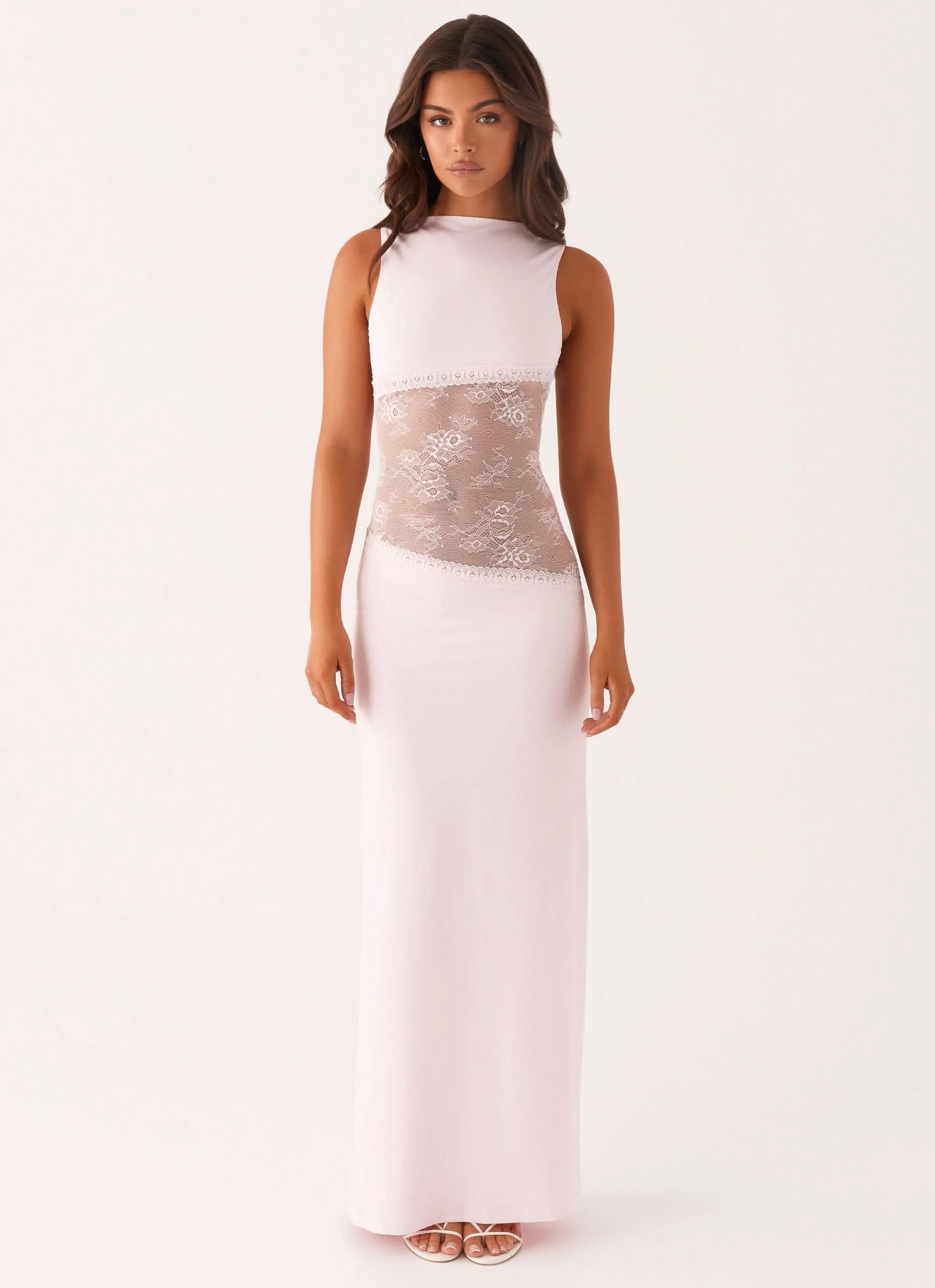 Women Sleeveless Lace Cutout Maxi Dress - product image 6