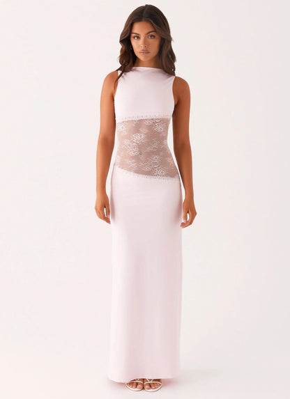 Women Sleeveless Lace Cutout Maxi Dress - product image 6
