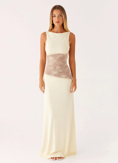 Women Sleeveless Lace Cutout Maxi Dress - product image 8