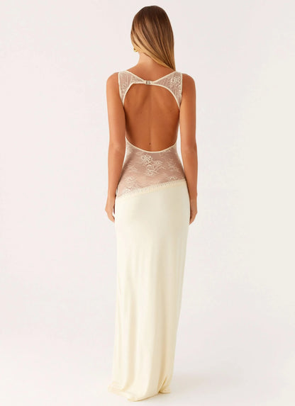 Women Sleeveless Lace Cutout Maxi Dress - product image 9