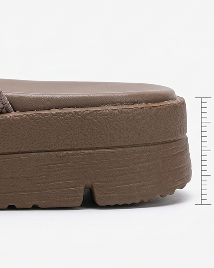 Women's Slip-On Elastic Strap Cushioned Flat Sandals