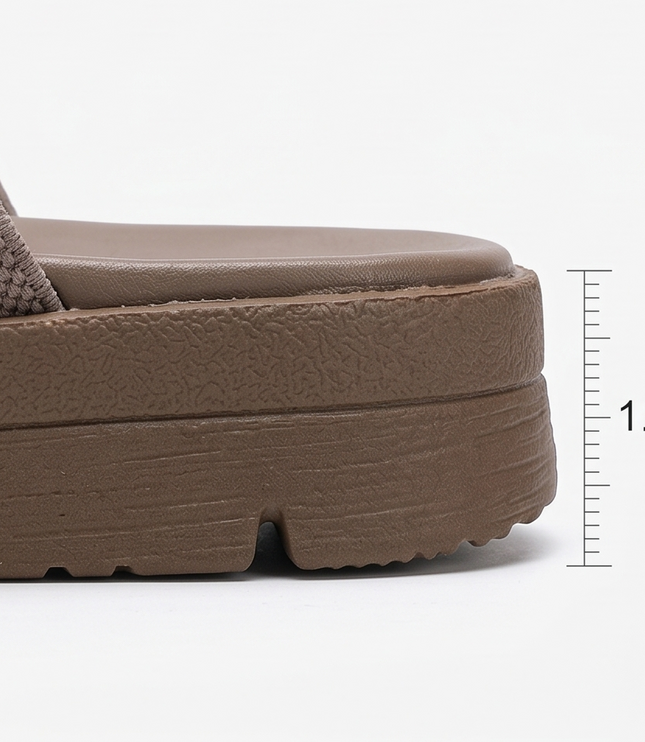Women's Slip-On Elastic Strap Cushioned Flat Sandals